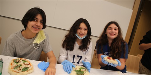 teens at cooking event