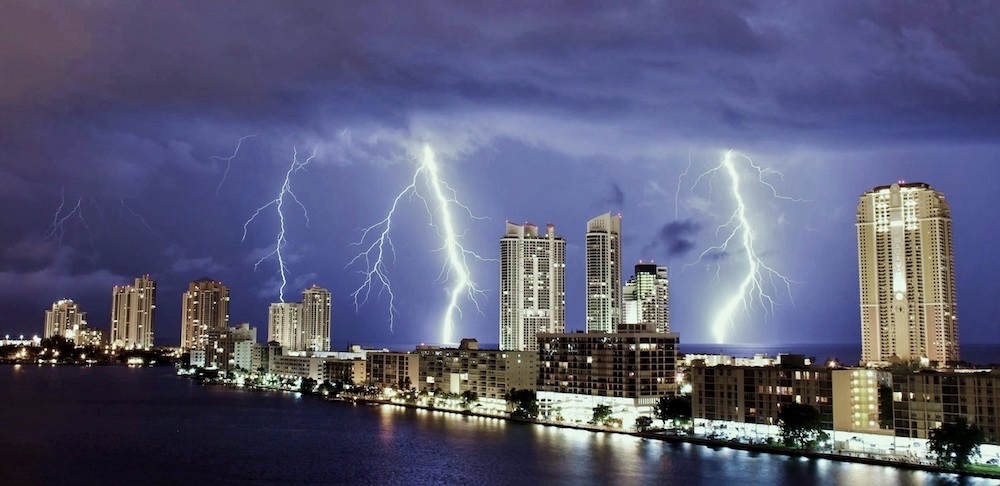 Lightning over Sunny Isles Beach