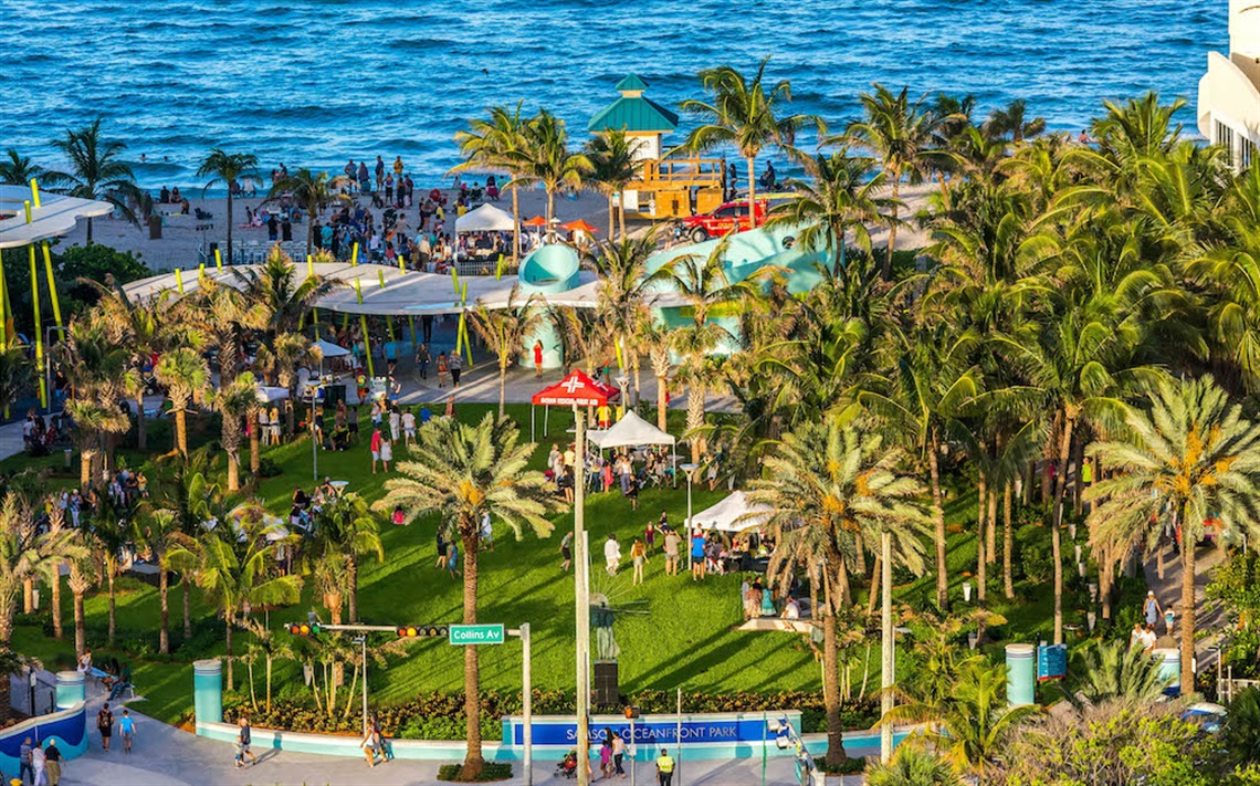 Samson Oceanfront Park aerial view